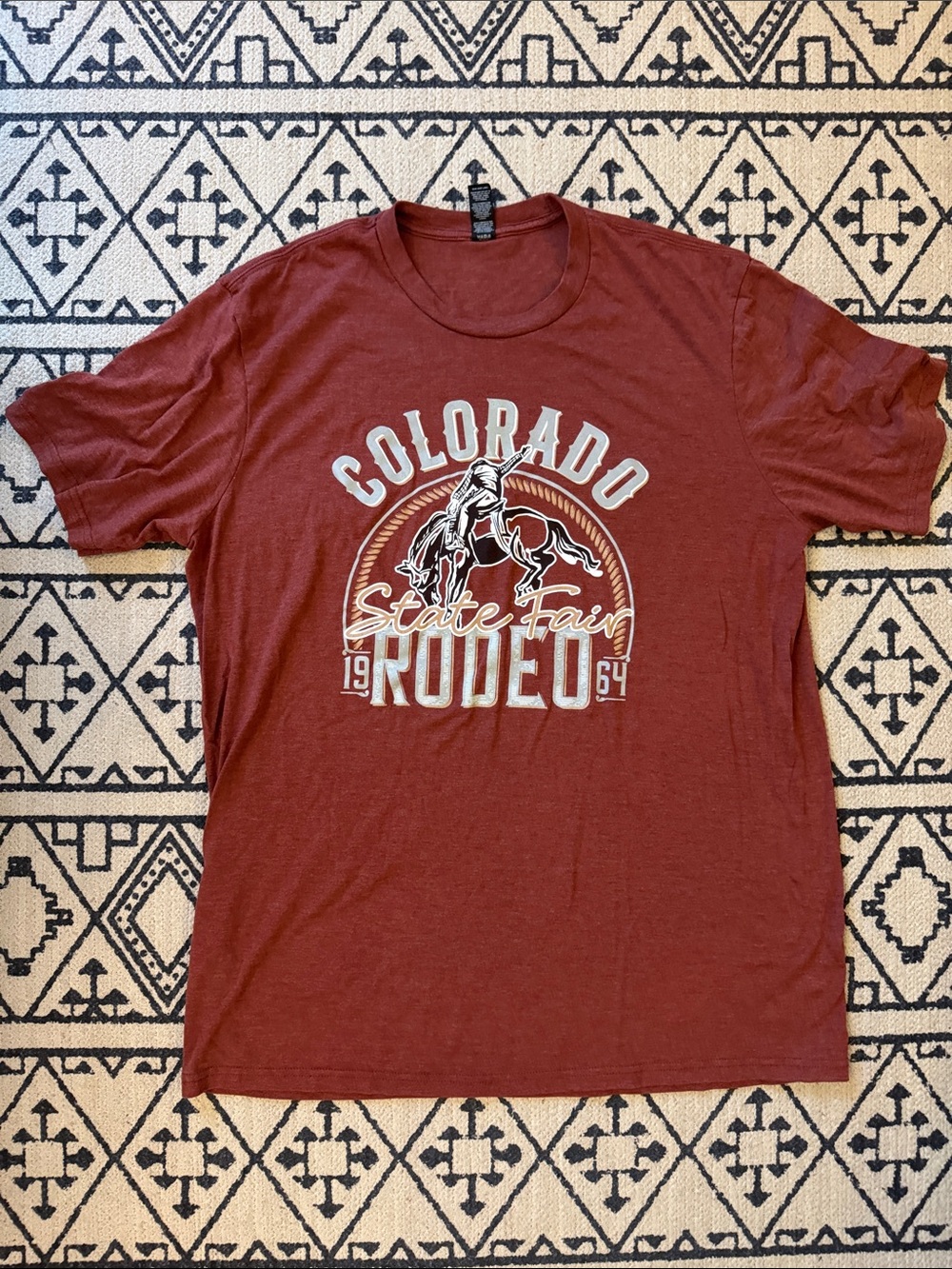 Colorado State Fair Rodeo 2025 Graphic Tee - Rust Red
